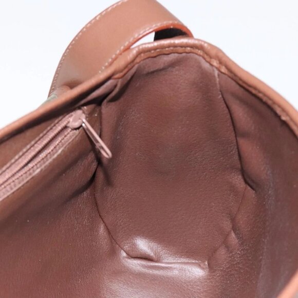 Burberrys Shoulder Bag Suede Leather Khaki Auth BA2418 - Picture 11 of 16